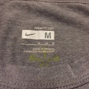 Nike Shirts - Nike Fit Dry Gray Athletic Bring Thunder Sparq Nike Shirts - Nike Fit Dry Gray Athletic Bring Thunder Sparq